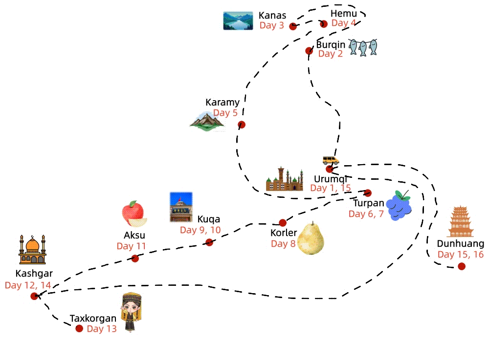 17 Days Silk Road Xinjiang Tour